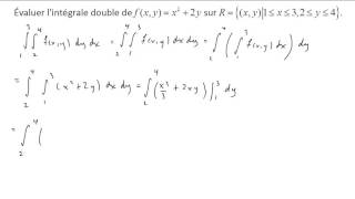 Intégrale double 1 [upl. by Tlihcox]
