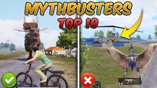 Top 10 MythBusters PUBG Mobile amp BGMI TRex DinoGround Tips amp Tricks Update 26 Myths 24 [upl. by Eenaj]