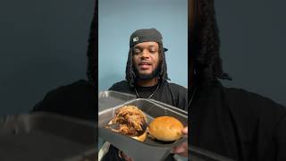 Trying pulled pork sandwich from mission bbq foodie foodreview review [upl. by Browne440]