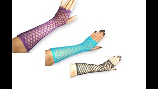 Crochet Fishnet Glove Seamless Free pattern 100 pattern ep15 [upl. by Cowles478]