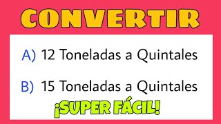 ¿Cuántas Toneladas tiene un Quintal  Cómo Convertir Toneladas a Quintales [upl. by Sorvats]