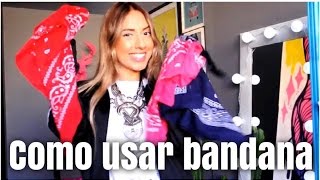 Como usar bandana [upl. by Iana]