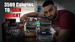 3500 Calorie Meal Plan  Weight GAIN Meal Plan  MealByMeal Breakdown [upl. by Lacim]