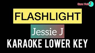 Jessie J  Flashlight Karaoke Lower Key  Karaoke Guru Vokal [upl. by Kono658]