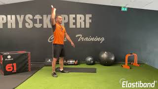 Exercise 6  Shoulder press with Elastiband® English version [upl. by Harahs]