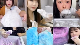 ASMR FREEZER FROST SCRAPING AND EATING  WHITE ICE EATING  SNOW ICE  ICE EATING [upl. by Deane]