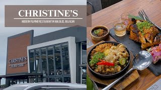 Christines  Modern Filipino Restaurant  Malolos Bulacan 2024 [upl. by Oiligriv]