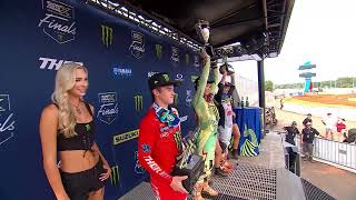 2023 SuperMotocross World Championship Finals 250 Highlights  Playoff 1  zMAX Dragway [upl. by Artep]