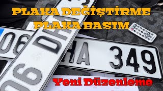 Plaka Değiştirme İşlemi Nasıl Yapılır   Plaka Değişikliği  Plaka Basımı [upl. by Werda]