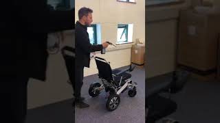 How to charge a LITHTECH SMART CHAIR XXL folding electric wheelchair [upl. by Yttiy]