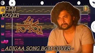 Adigaa Song BGM Cover  Hi Nanna Movie Song Hesham Abdul Wahab Music  Nani  FLM Cover RajPianist [upl. by Atnauq]