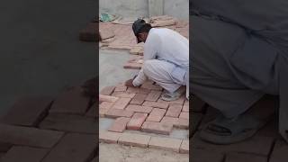 Floor Making With Tiles construction tiles bricks floor making [upl. by Neelhtac]