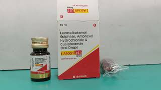 Levosalbutamol sulphate Ambroxol hydrochloride and Guaiphenesin Drops  Ascoril LS Drops Uses [upl. by Lyrehs]