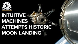 Watch Intuitive Machines attempt first US moon landing in over 50 years — 2222024 [upl. by Llehcal]