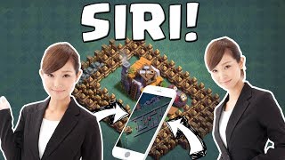 SIRI BESTIMMT MEINE TRUPPEN IM NACHTDORF  CLASH OF CLANS Deutsch German HD [upl. by Rovert225]