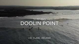 Surfing in Doolin Point  CoClare Ireland [upl. by Lepley]