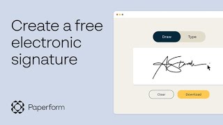 How to create a free electronic signature with our FREE online signature generator [upl. by Eireva]