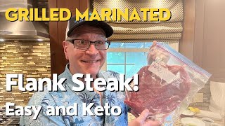 Grilled Marinated Flank SteakKeto Asian Marinade [upl. by Crowns]