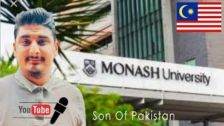 Monash University Campus in Malaysia Tour Vlog Pakistani Student Fees IELTS Bank Statement [upl. by Japheth]