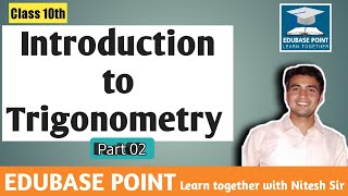 Class 10th I Maths I Chapter 08 I Introduction to Trigonometry Part 2 [upl. by Leirud242]