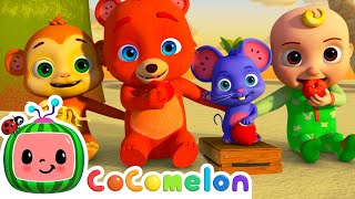 Apples and Bananas  CoComelon JJs Animal Time  Animal Songs for Kids [upl. by Enidan213]