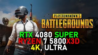 PUBG  4K ULTRA  RTX 4080 SUPER  RYZEN 7 5800X3D [upl. by Haronid]