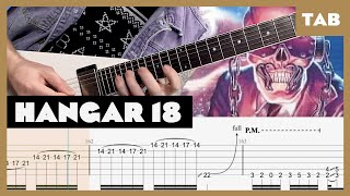 Megadeth  Hangar 18  Guitar Tab  Lesson  Cover  Tutorial [upl. by Yahc]