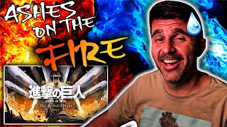 MUSIC DIRECTOR REACTS  Attack on Titan OST  Ashes on the Fire [upl. by Ydnes999]