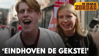 Noa tussen dronken PSVfans bij kampioensfeest Eindhoven de gekste  DE ORANJEZONDAG [upl. by Russom134]