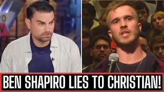 BEN SHAPIRO CAUGHT BY CHRISTIAN STUDENT  MUSLIM REACTS [upl. by Ennalyrehc]