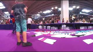 BRICKLIVE NEC mosaic LEGO build 360 video [upl. by Nilyahs]