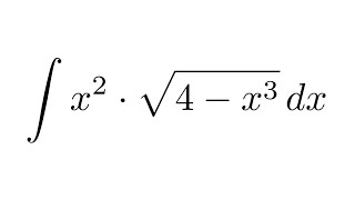 Integral of x2sqrt4x3 substitution [upl. by Adnarrim]