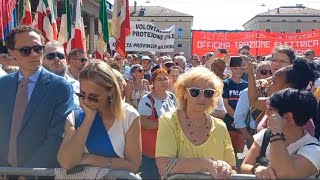 Strage alla stazione di Bologna il minuto di silenzio in memoria delle 85 vittime [upl. by Yearwood]