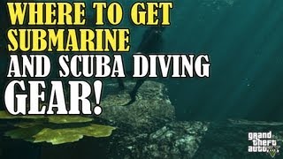 GTA 5  How To Get Diving Gear amp Submarine LocationGuide [upl. by Ogg]