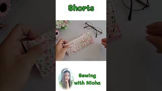 shorts  DIY Glasses Case in 4 Min How to sew basic glasses case glasses case sewing tutorial [upl. by Yerrot]