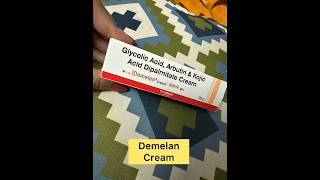 Demelan Cream targets pigmentation AlphaarbutinKojic amp Glycolic acidTreats dark spots from skin [upl. by Lucina190]