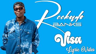 Reekado Banks ‐ Visa Lyrics Video [upl. by Rois184]