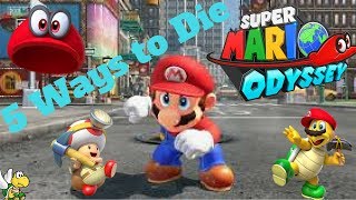 Super Mario Odyssey  5 DUMBEST Ways To Die In Mario Odyssey FT Emeraldo [upl. by Odlawso266]