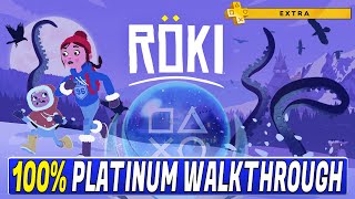 Röki 100 Platinum Walkthrough  Trophy amp Achievement Guide  Free with PS Plus Extra [upl. by Kylila]