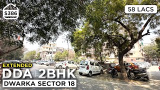 2 BHK DDA Flat for Sale in 58 Lacs  Up to 90 Loanable DDA Flat in DWARKA SECTOR 18  BRS SHOW S386 [upl. by Nolaj]