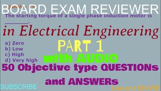 REE Exam Reviewer in Electrical Engineering50 MCQs and Answers Part 1 reupload with audio [upl. by Anihs]