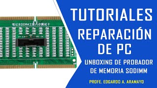 Probador de Slot de RAM SoDimm DDR3 y DDR4 [upl. by Meeharbi]