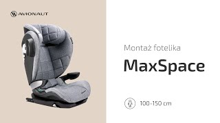 PL Montaż fotelika Avionaut MAXSPACE i MAXSPACE COMFORT SYSTEM  za pomocą pasa [upl. by Anada]