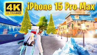 4K Graphics on iPhone 15 Pro Max 😍🔥 BGMI PUBG MOBILE [upl. by Sidky]