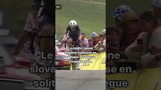 😤💥Pogacar frappe un grand coup à Pla dAdet pour soffrir la 14e étape shorts tourdefrance [upl. by Yelyac]