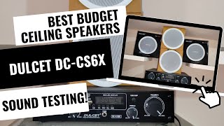 Best Budget Ceiling Speakers for Showrooms Malls and Big Rooms  DULCET DCCS6X Ceiling Speakers [upl. by Meekar]