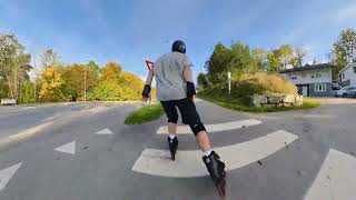 Rollerblading in Porsgrunn Norway [upl. by Lotson959]