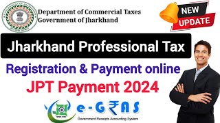 jharkhand professional tax payment 2024  jharkhand professional tax registration  JPT payment [upl. by Ettore]