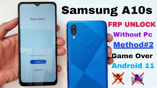 Samsung A10s FRP Bypass Android 11 Without Pc  Samsung A10s SMA107F FRPGoogle Lock Bypass U8 [upl. by Adnuhsor628]