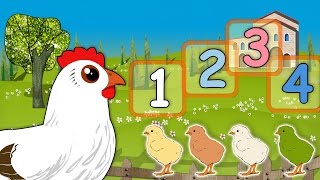 apprendre les chiffres en arabe avec les poussins تعلم الأرقام باللغة العربية [upl. by Noli20]